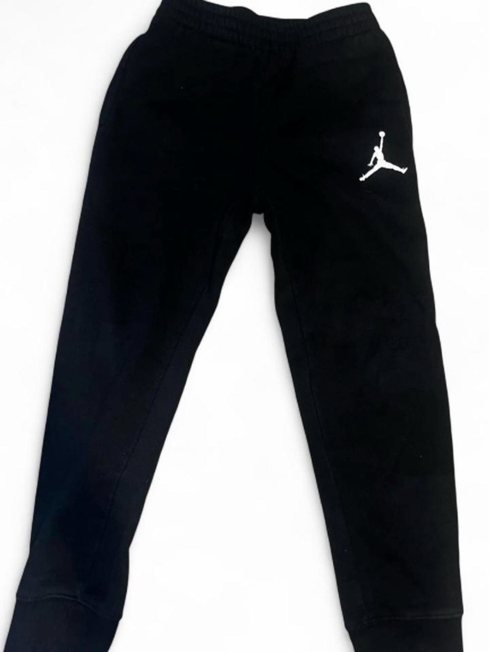 Jordan Black Jogger Pants with White Jumpman Logo